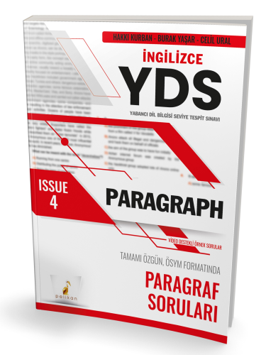 YDS İngilizce Paragraph Issue 4 | Hakkı Kurban | Pelikan Yayınevi