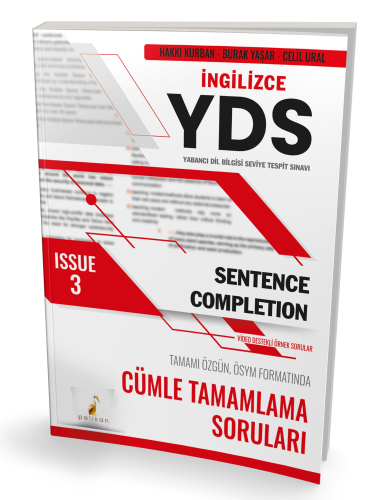 YDS İngilizce Sentence Completion Issue 3 | Hakkı Kurban | Pelikan Yay