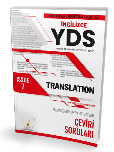 YDS İngilizce Translation Issue 7 | Hakkı Kurban | Pelikan Yayınevi