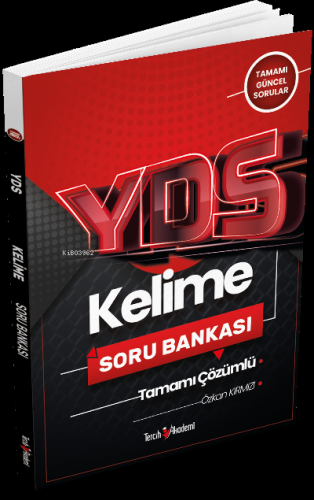 YDS Kelime Tamamı Çözümlü Soru Bankası 2022 | Özkan Kırmızı | Tercih A