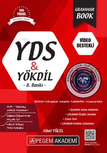 YDS YÖKDİL Grammar Book | Sibel Yücel | Pegem Akademi Yayıncılık (Sına