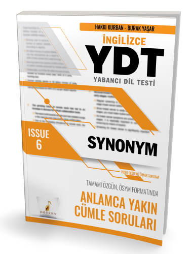 YDT İngilizce Synonym Issue 6 | Hakkı Kurban | Pelikan Yayıncılık