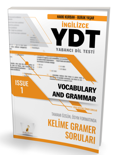 YDT İngilizce Vocabulary and Grammar Issue 1 | Hakkı Kurban | Pelikan 