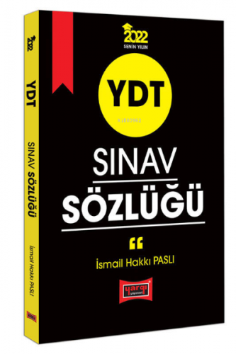 YDT Sınav Sözlüğü | İsmail Hakkı Paslı | Yargı Yayınevi