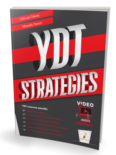 YDT Strategies Video Çözümlü Soru Bankası | Gürcan Günay | Pelikan Yay