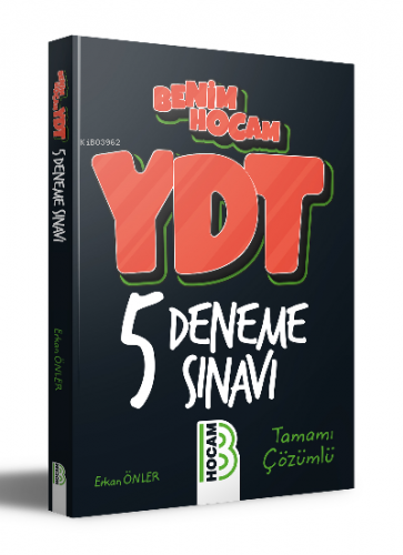 YDT Tamamı Çözümlü 5 Deneme Sınavı | Erkan Önler | Benim Hocam Yayınla