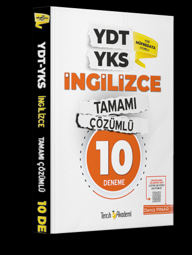 YDT YKS İngilizce Tamamı Çözümlü 10 Deneme | Deniz Pınar | Tercih Akad