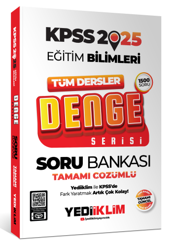 Yediiklim Yayıncılık 2025 KPSS Eğitim Bilimleri Tüm Dersler Denge Seri