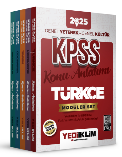 Yediiklim Yayıncılık 2025 KPSS Genel Yetenek Genel Kültür Konu Anlatım