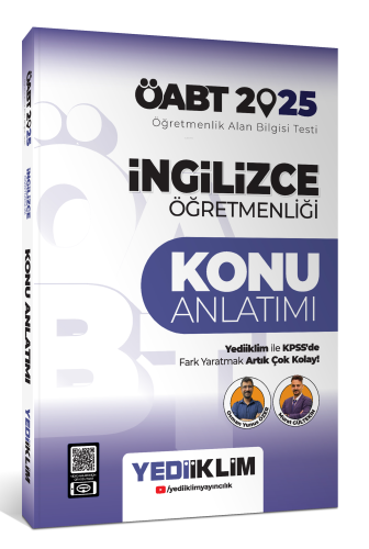 Yediiklim Yayıncılık 2025 ÖABT İngilizce Öğretmenliği Konu Anlatımı | 