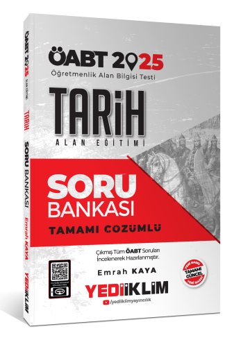 Yediiklim Yayıncılık 2025 ÖABT Tarih Alan Eğitimi Tamamı Çözümlü Soru 