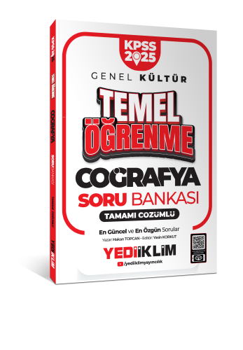 Yediiklim Yayınları 2025 KPSS Genel Kültür Coğrafya Temel Öğrenme Tama