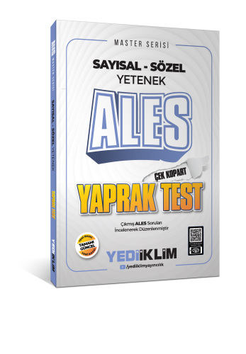 Yediiklim Yayınları 2025 Master Serisi ALES Sayısal-Sözel Yetenek Çek 