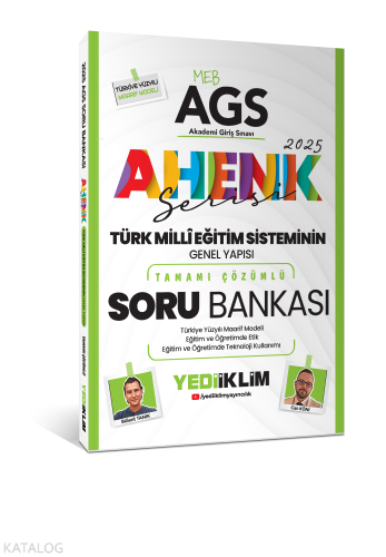 Yediiklim Yayınları 2025 MEB AGS Ahenk Serisi Türk Milli Eğitim Sistem