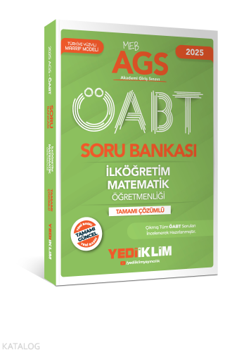 Yediiklim Yayınları 2025 MEB AGS ÖABT İlköğretim Matematik Öğretmenliğ