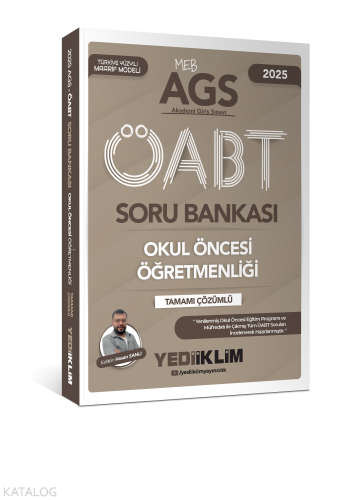 Yediiklim Yayınları 2025 MEB AGS ÖABT Okul Öncesi Öğretmenliği Tamamı 