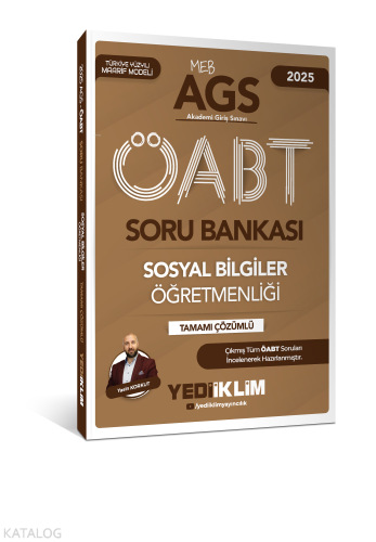 Yediiklim Yayınları 2025 MEB AGS ÖABT Sosyal Bilgiler Öğretmenliği Tam