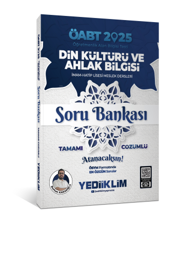 Yediiklim Yayınları 2025 ÖABT Din Kültürü ve Ahlak Bilgisi Soru Bankas