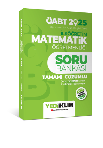 Yediiklim Yayınları 2025 ÖABT İlköğretim Matematik Öğretmenliği Tamamı