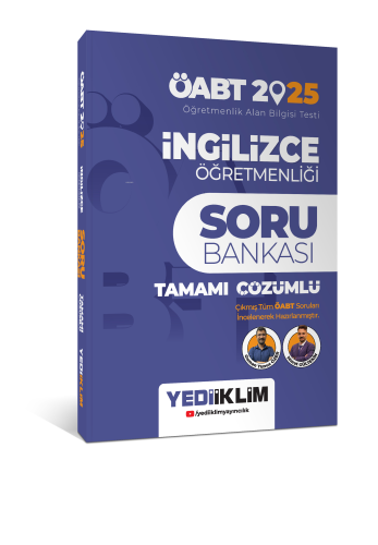 Yediiklim Yayınları 2025 ÖABT İngilizce Öğretmenliği Tamamı Çözümlü So