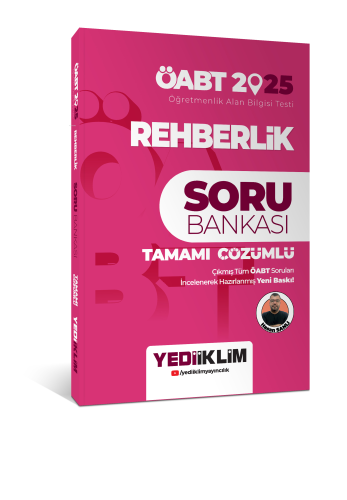 Yediiklim Yayınları 2025 ÖABT Rehberlik Tamamı Çözümlü Soru Bankası | 