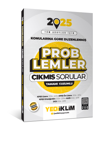 Yediiklim Yayınları 2025 Tüm Adaylar İçin Problemler Konularına Göre D