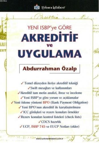 Yeni ISBP'ye Göre Akreditif ve Uygulama | Abdurrahman Özalp | Türkmen 