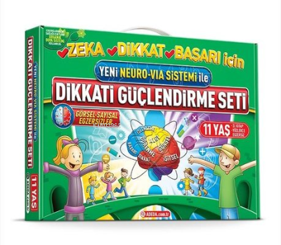 Yeni Neuro-Via Sistemi ile Dikkati Güçlendirme Seti 11 Yaş (3 Kitap) |