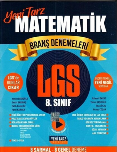 Yeni Tarz Yayınları 8.Sınıf Yeni Tarz Deneme Matematik - 2021 | Kolekt