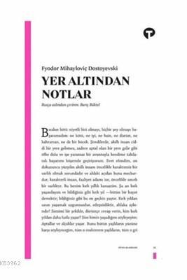 Yer Altından Notlar | Fyodor Mihayloviç Dostoyevski | Turkuvaz Kitap