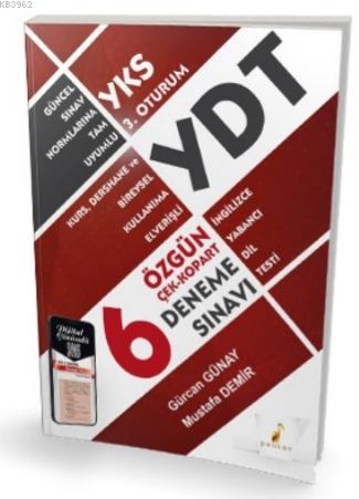 YKS 3 Oturum YDT İngilizce Özgün 6 Deneme Sınavı Çek Kopart | Gürcan G