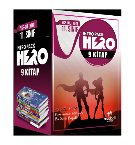 YKS - DİL YDT İntro Pack Hero 9 Kitap Set | Kolektif | Modadil Yayınla