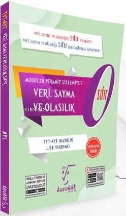 YKS TYT AYT Veri, Sayma ve Olasılık Sıfır 0 Konu Anlatımı | Kolektif |