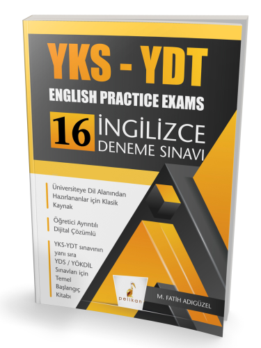 YKS-YDT English Practice Exams 16 İngilizce Deneme Sınavı | M. Fatih A