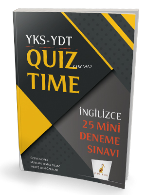 YKS YDT İngilizce Quiz Time 25 Mini Deneme | Özenç Morey | Pelikan Yay