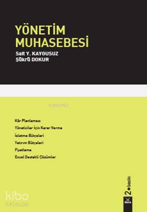 Yönetim Muhasebesi | Şükrü Dokur | Dora Yayıncılık