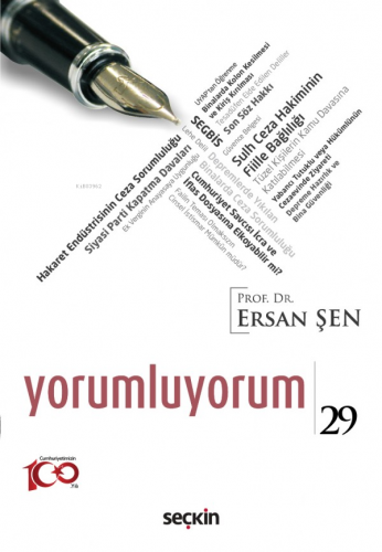 Yorumluyorum – 29 | Ersan Şen | Seçkin Yayıncılık