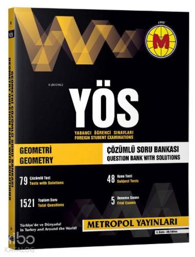 YÖS Geometri (Çözümlü Soru Bankası) | Kolektif | Metropol Yayınları