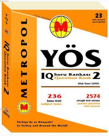 YÖS IQ Soru Bankası 2 | Kolektif | Metropol Yayınları