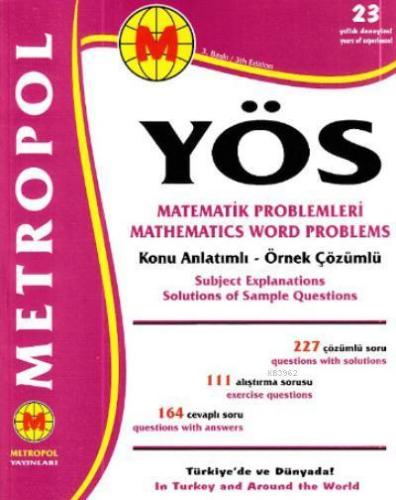 YÖS Matematik Problemleri Konu Açıklamalı Örnek Çözümlü | Kolektif | M