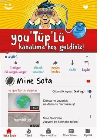 You‘Tüp'lü Kanalıma Hoş Geldiniz! | Mine Sota | Hayy Kitap