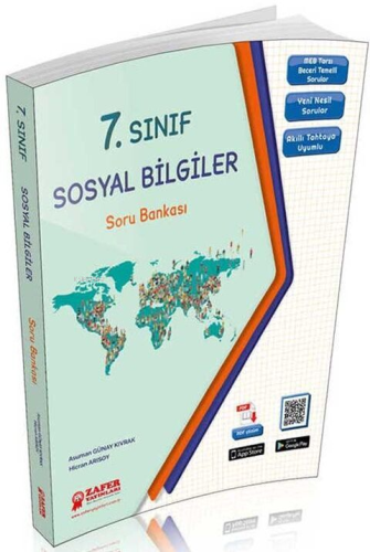 Zafer Yayınları 7. Sınıf Sosyal Bilgiler Soru Bankası | Hicran Arısoy 