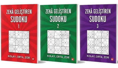 Zeka Geliştiren Sudoku Seti (3 Kitap Takım) | Ramazan Oktay | Beyaz Ba