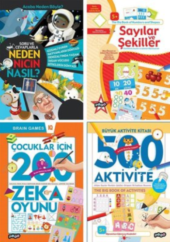 Zeka Oyunları Seti - 4 Kitap Takım | Kolektif | Pogo Çocuk