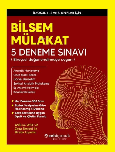 Zeki Çocuk Bilsem Mülakat 5 Deneme Sınavı | Kolektif | Zekiçocuk Eğiti