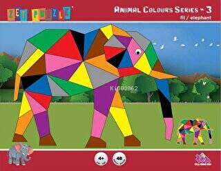 Zet Puzzle Animal Colours Series-3 Fil - Elephant | | Zet Zeka