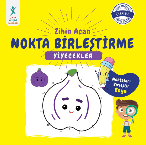 Zihin Açan Nokta Birleştirme Yiyecekler | Tuğçe Turguner | Peta Kitap