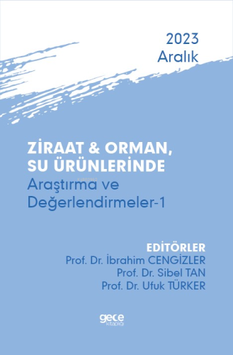 Ziraat & Orman, Su Ürünlerinde Araştırma ve Değerlendirmeler-1 - Aralı